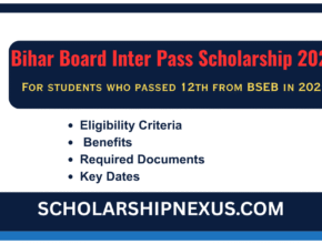 Bihar Board Inter Pass Scholarship