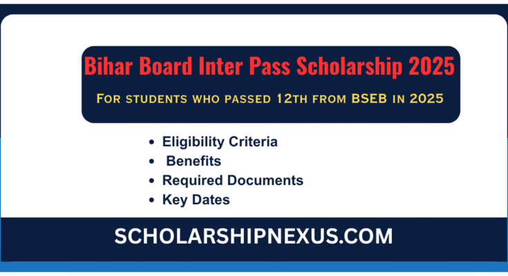 Bihar Board Inter Pass Scholarship