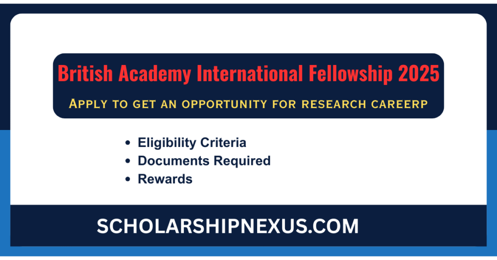 British-Academy-International-Fellowship 2025