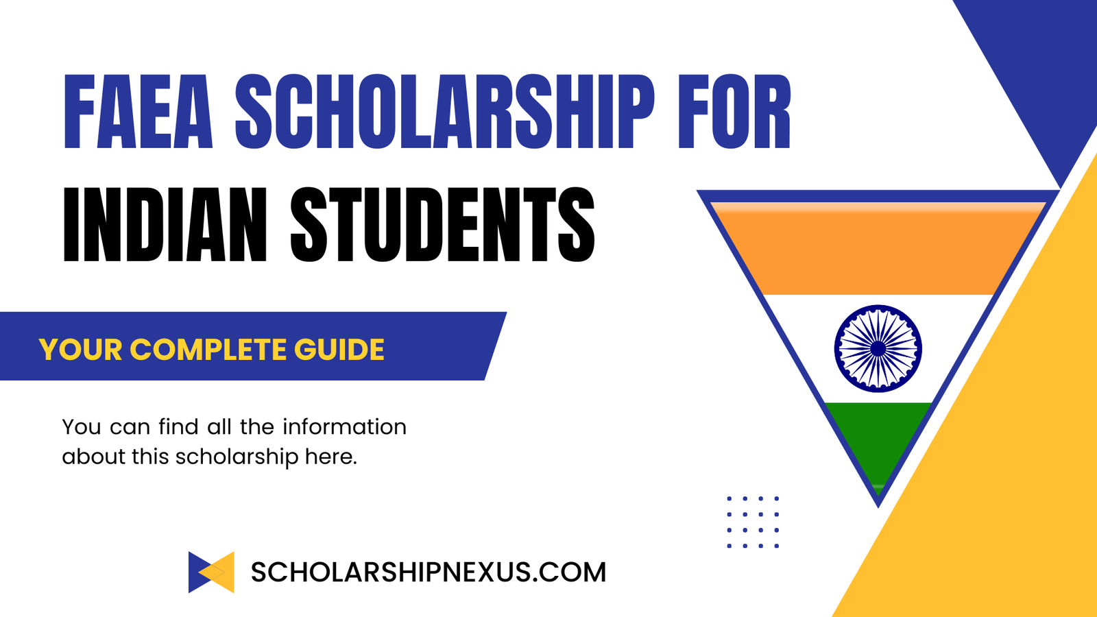 FAEA Scholarship for Indian Students