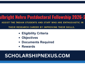 Fulbright Nehru Postdoctoral Fellowship 2026-27