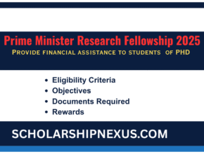 Prime Minister Research Fellowship 2025