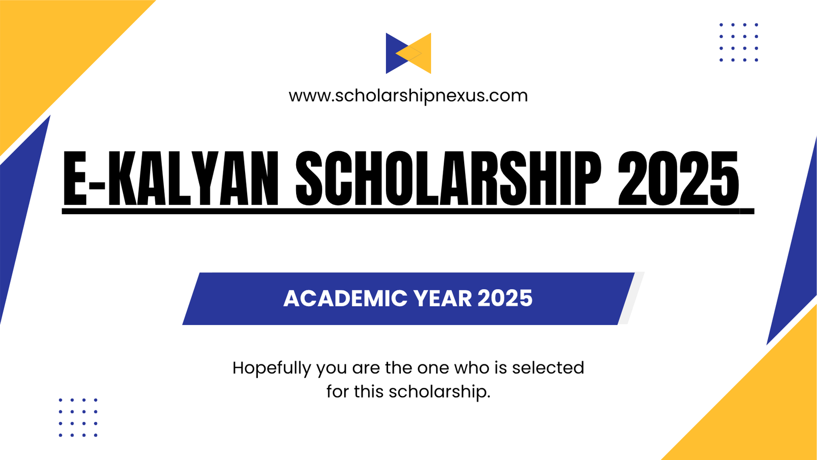 e-Kalyan Scholarship