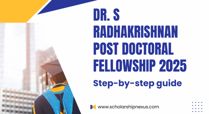 Dr. S Radhakrishnan Post Doctoral Fellowship 2025