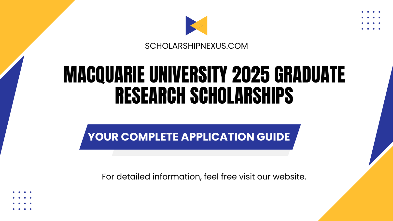 Macquarie University 2025 Graduate Research Scholarships