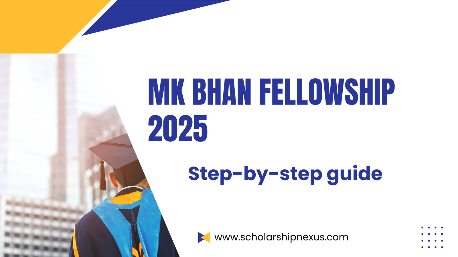 Mk Bhan Fellowship 2025