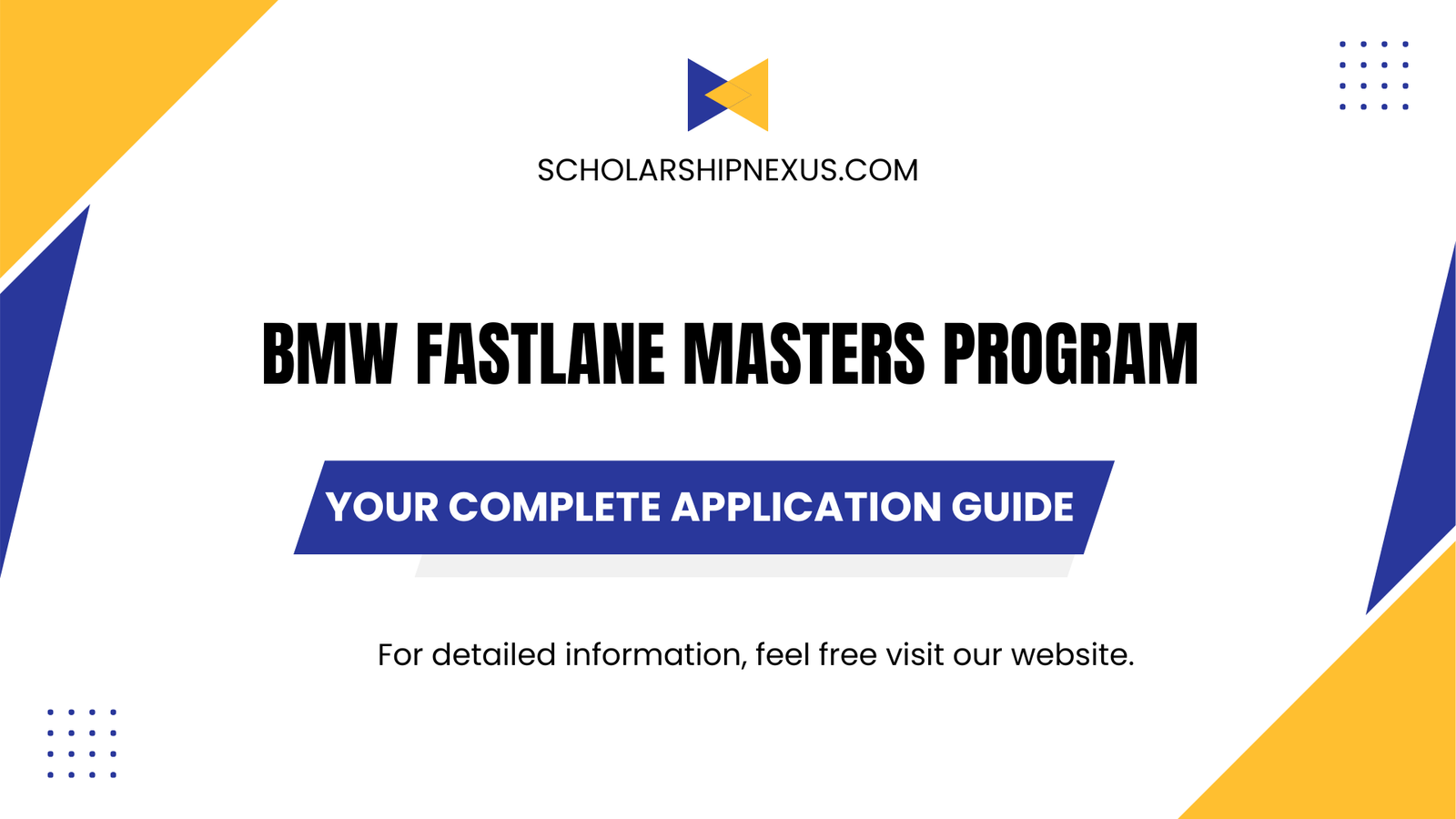 BMW Fastlane Masters Program