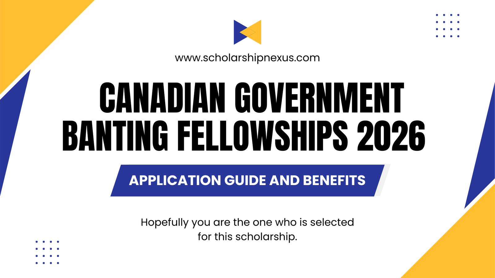 Canadian Government Banting Fellowships 2026