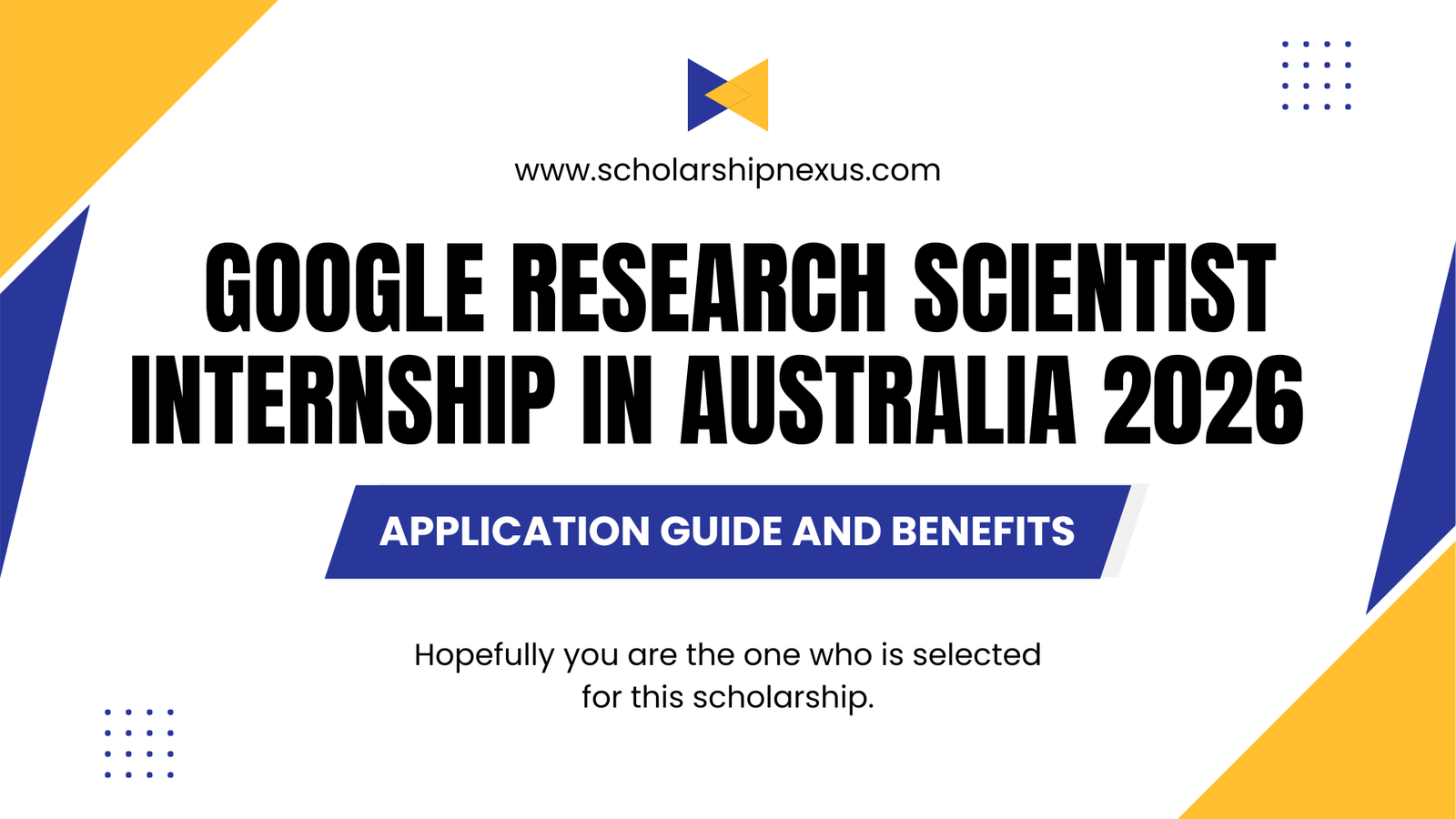Google Research Scientist Internship in Australia 2026