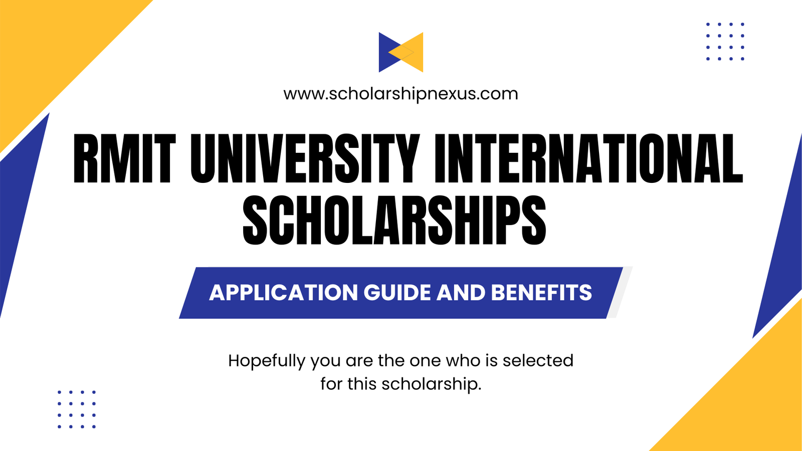 RMIT University International Scholarships
