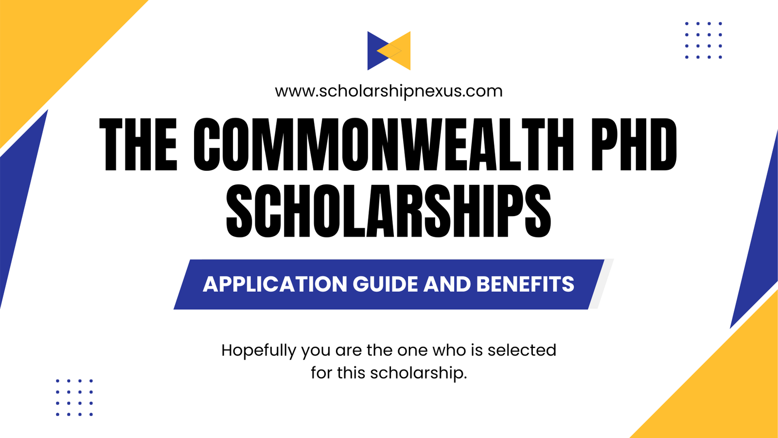 The Commonwealth PhD Scholarships