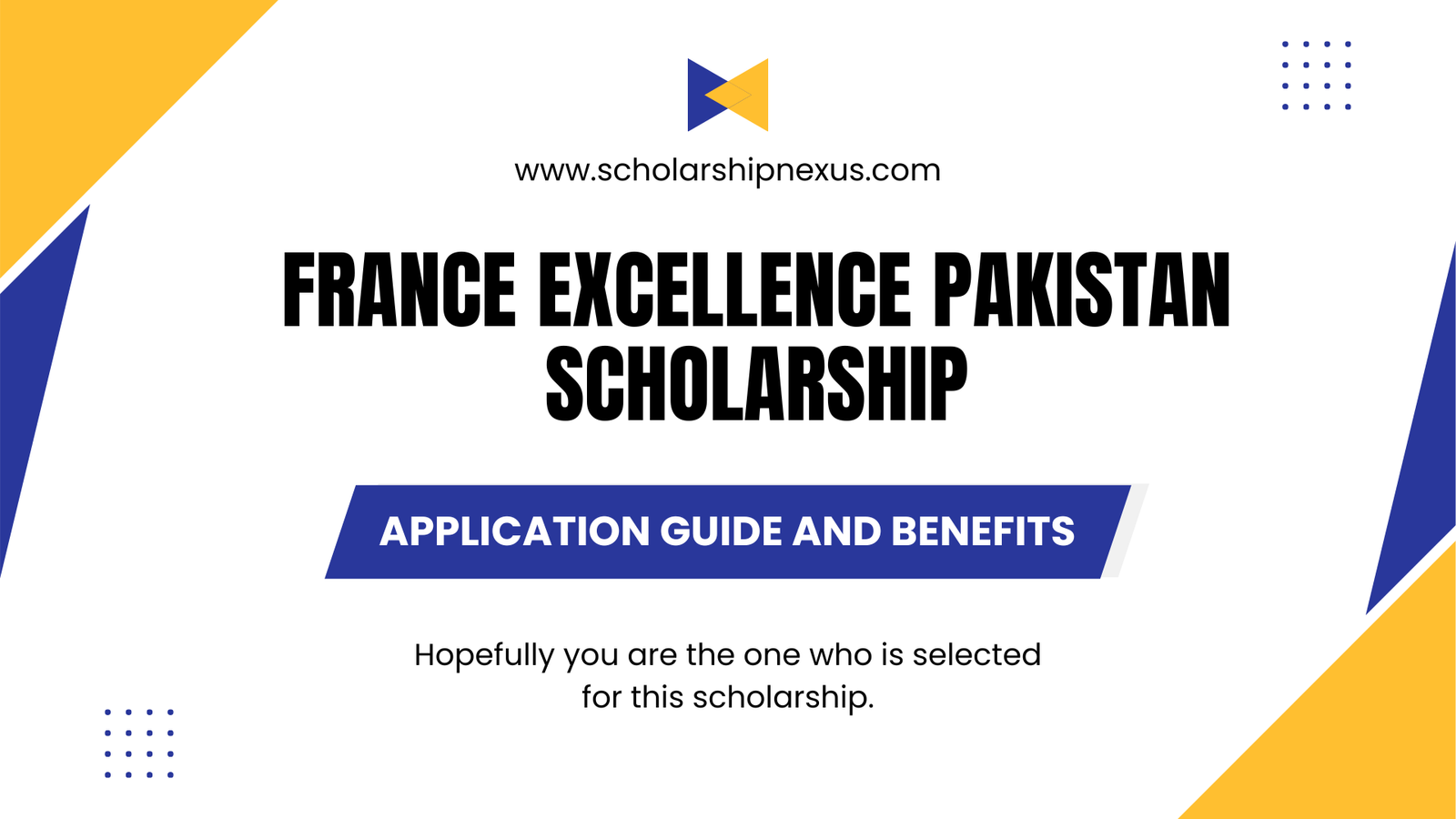 France Excellence Pakistan Scholarship