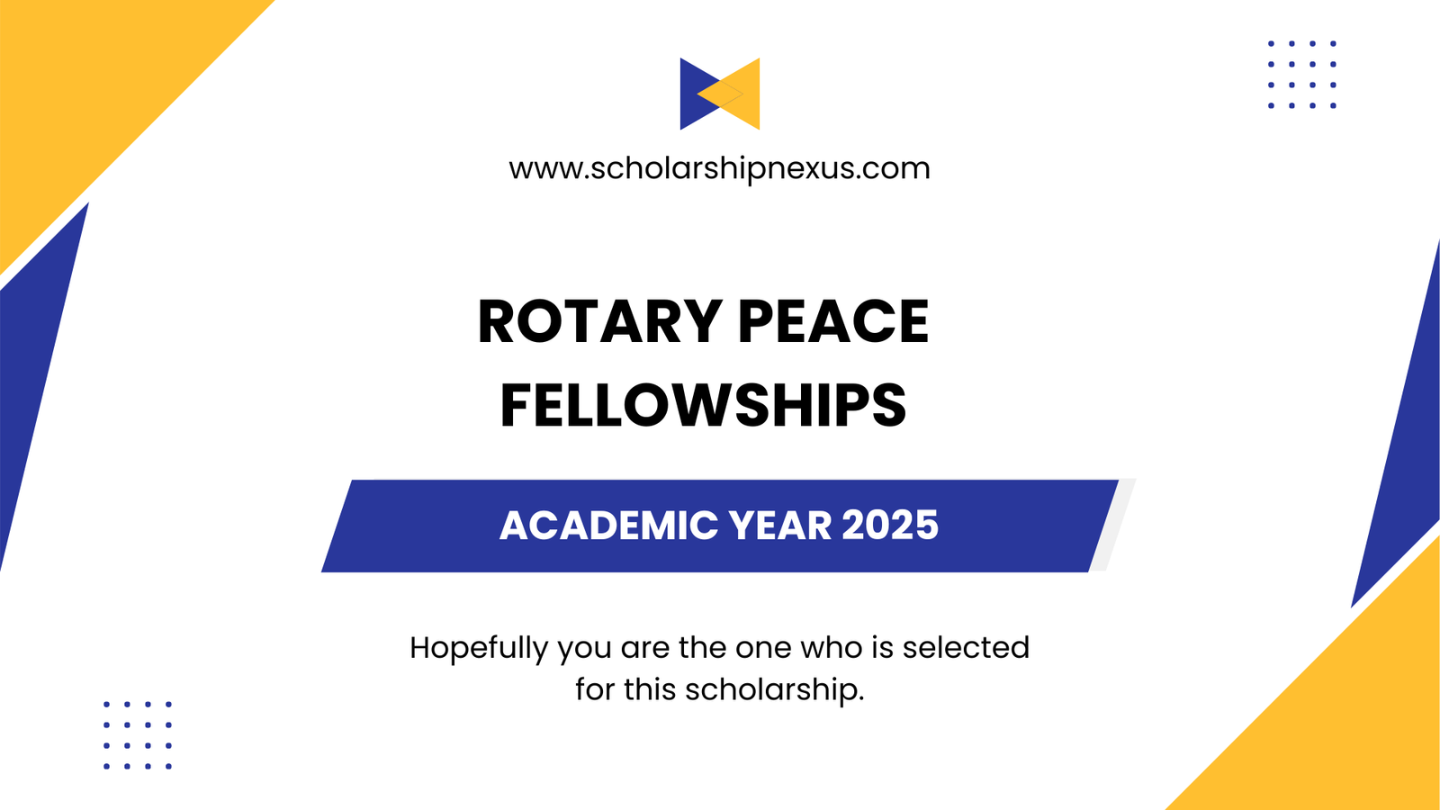 Rotary Peace Fellowships