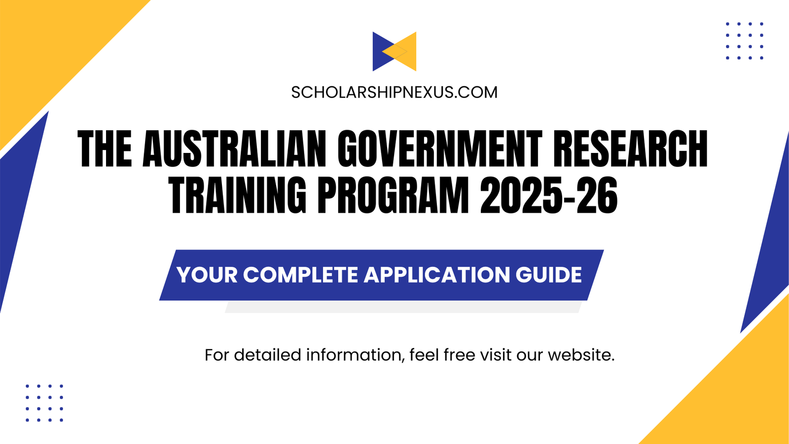 The Australian Government Research Training Program