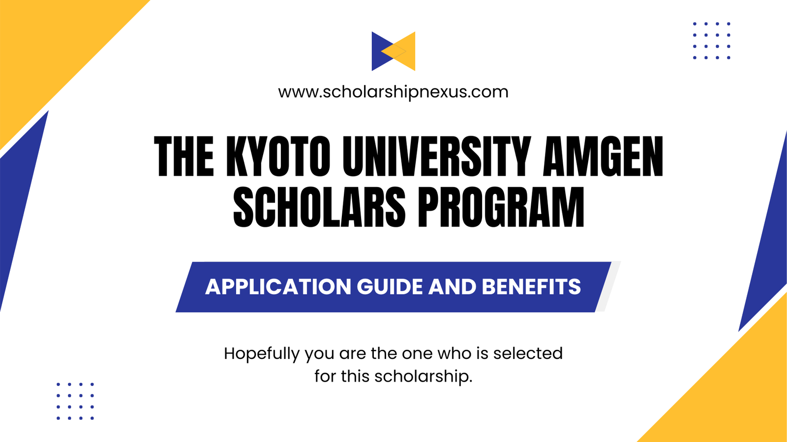 The KYOTO University Amgen Scholars Program
