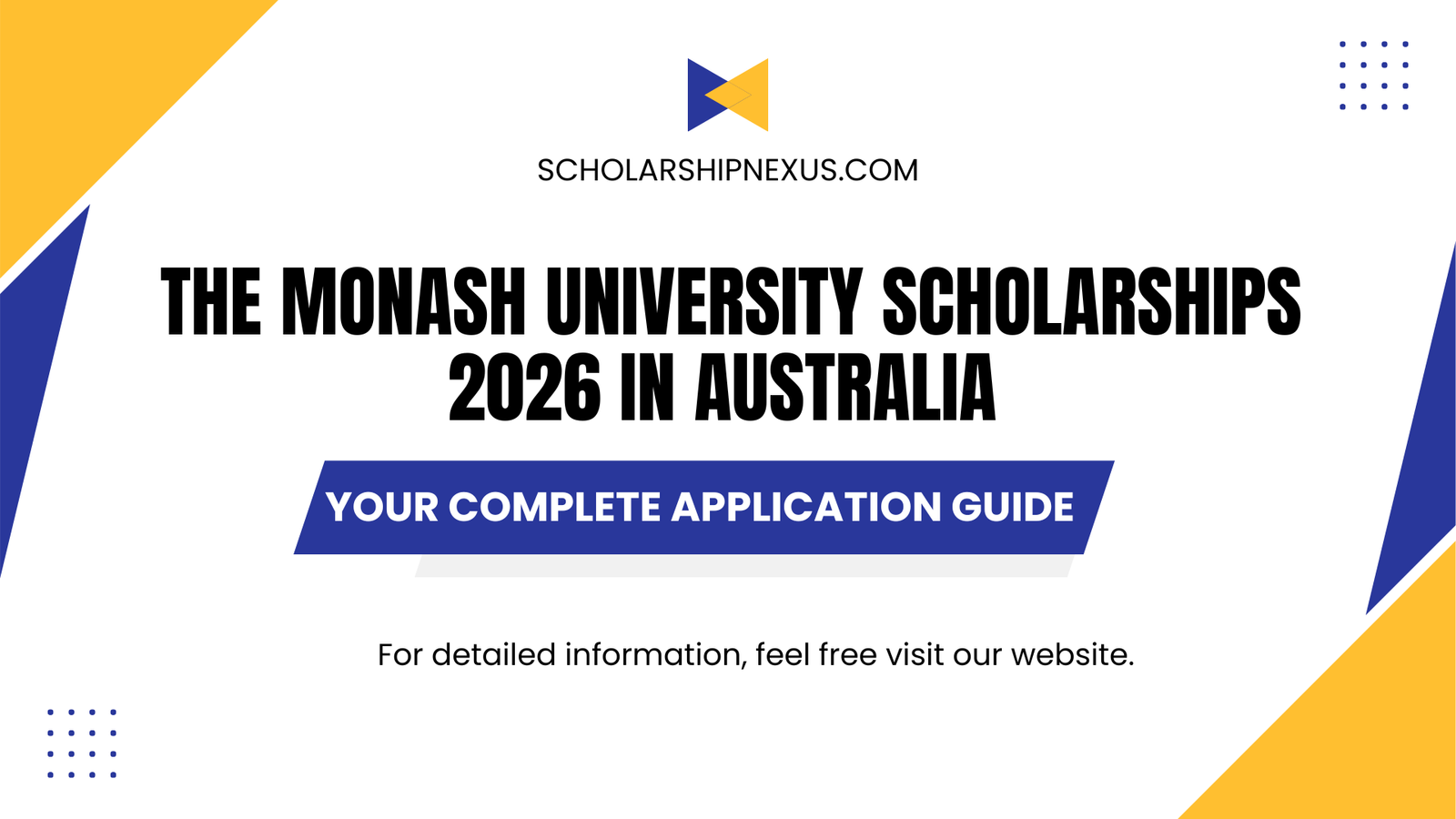 The Monash University Scholarships