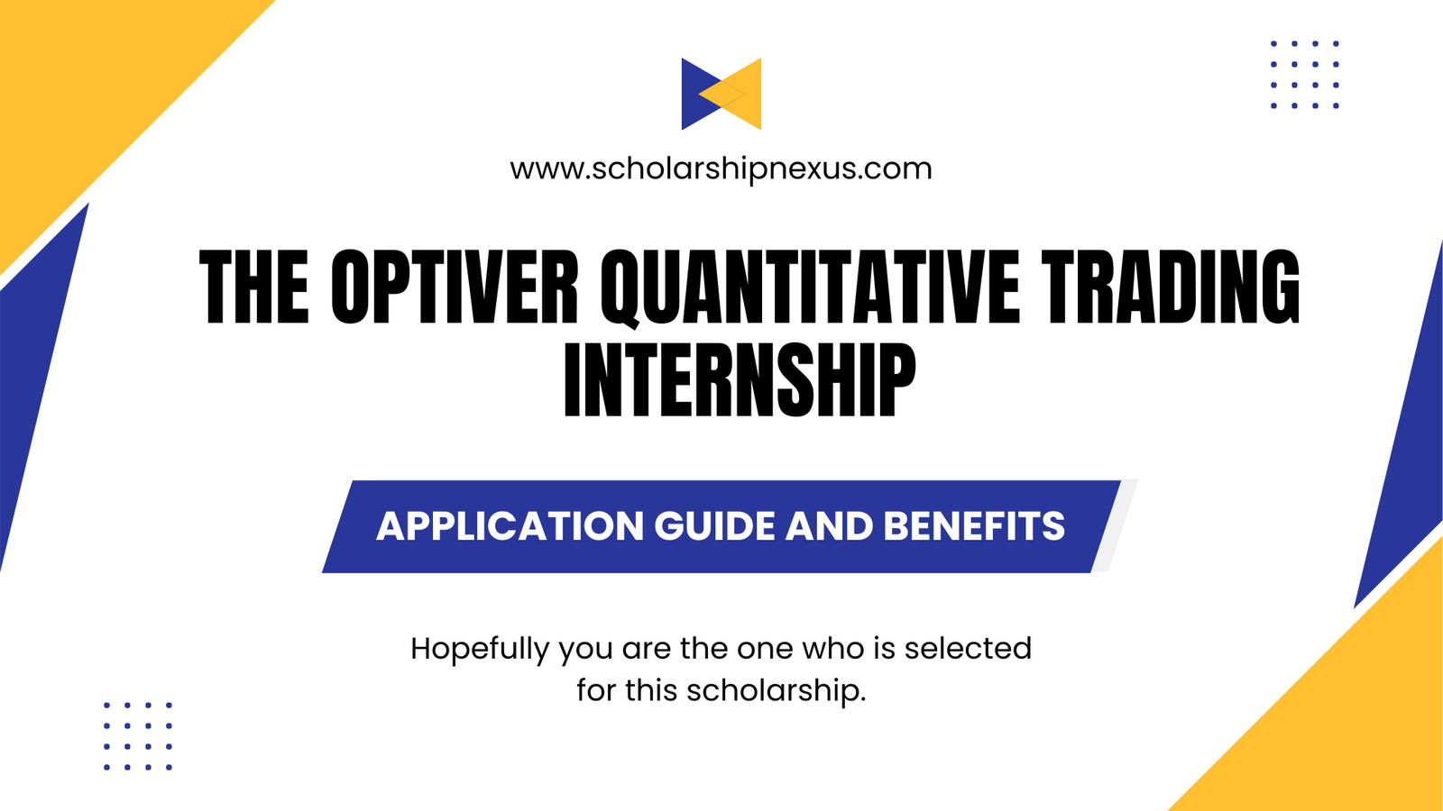 The Optiver Quantitative Trading Internship