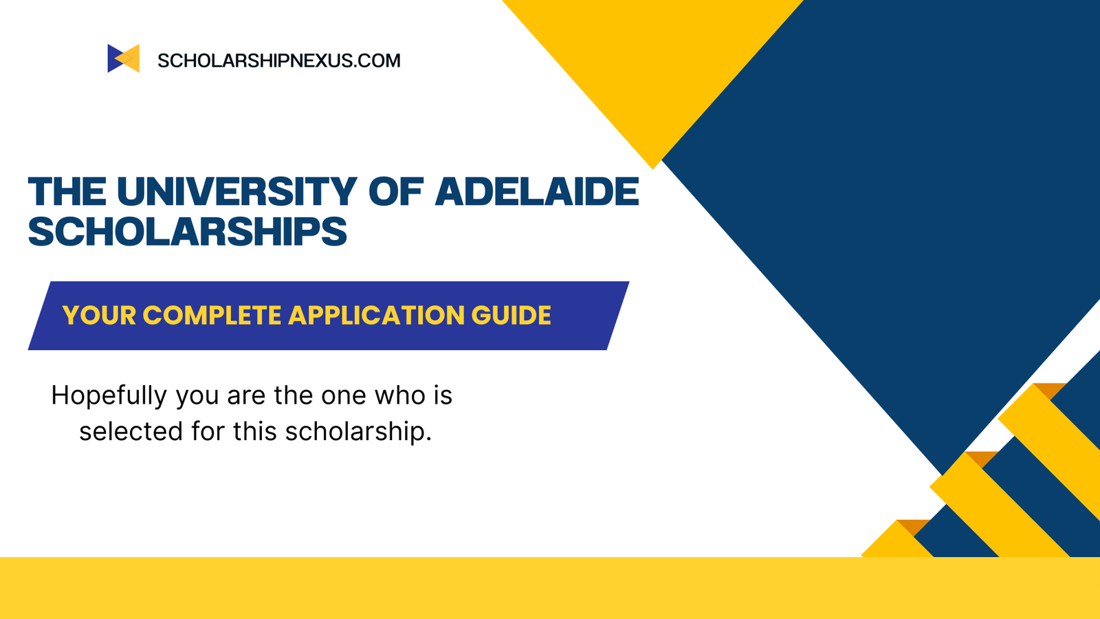 The University of Adelaide Scholarships