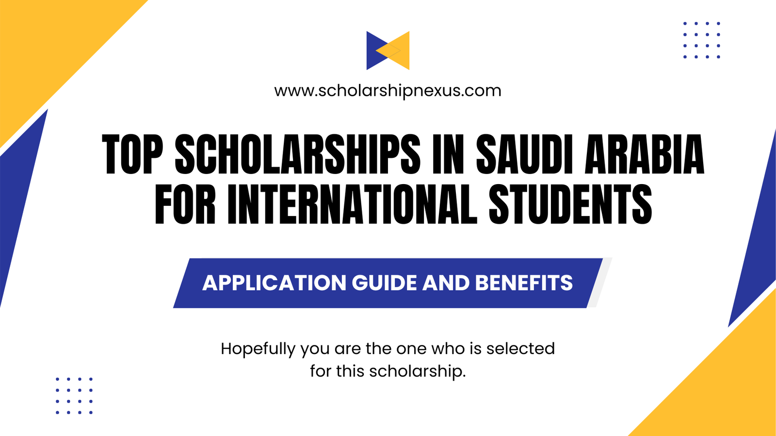 Top Scholarships in Saudi Arabia for International Students